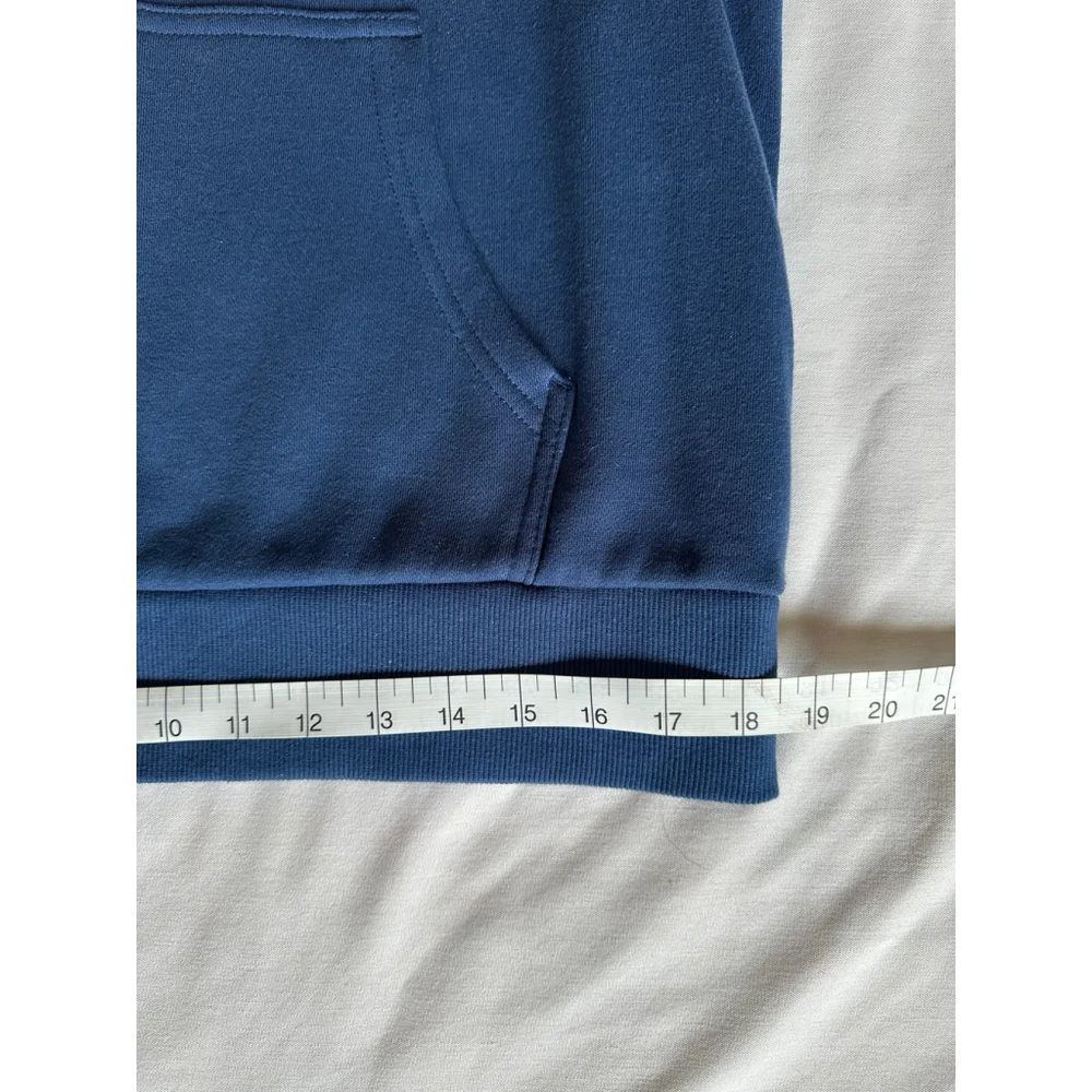 Men's Hurley Graphic Hoodie Size Medium Blue Kangaroo Pocket Sweatshirt NEW